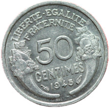 14965 centimes 1945 d'occasion  Rillieux-la-Pape