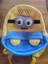 Mochila Despicable Me Minions pelúcia macia pequena 15 x 12 é tão fofa macia, usado comprar usado  Enviando para Brazil