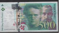 1994 billet 500 d'occasion  France