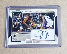 2024/25 NATIONAL TREASURES JAMES HARDEN COURT PASS OURO NO CARTÃO AUTOGRAFADO SP #/10, usado comprar usado  Enviando para Brazil