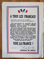Affiche discours général d'occasion  Tours-