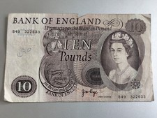 Bank england ten for sale  SHETLAND