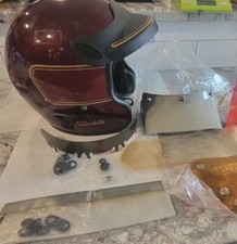 Usado, Capacete de motocicleta vintage BELL Tour Lite marrom rosto aberto 7,5; viseiras múltiplas comprar usado  Enviando para Brazil
