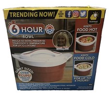 Tigela de 6 horas como visto na TV portátil aço inoxidável isolada tigela de 9 xícaras nova! comprar usado  Enviando para Brazil