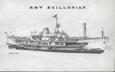 Ferry - RMV Scillonian - seção transversal - cartão postal, Penzance pmk 1957 comprar usado  Enviando para Brazil