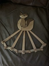 Suporte para chapéu acordeão vintage madeira raposa comprar usado  Enviando para Brazil