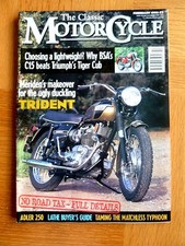 Classic motorcycle magazine for sale  ROMFORD
