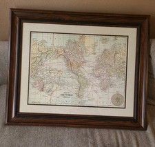 Framed map mercators for sale  Anaheim