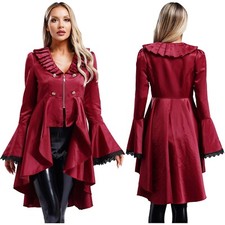 Jaqueta feminina renascentista retrô tailcoat role play pirata Halloween comprar usado  Enviando para Brazil