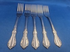 Lote de 5 garfos de jantar Oneida WHITTIER aço inoxidável 7 1/4" comprar usado Lote de 5 garfos de jantar Oneida WHITTIER aço inoxidável 7 1/4" comprar usado  Enviando para Brazil