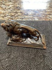 Vtg bronze lion for sale  Thomaston