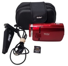 Filmadora de Vídeo Digital Vivitar DVR 945HD (Vermelha), Pacote Testado comprar usado  Enviando para Brazil