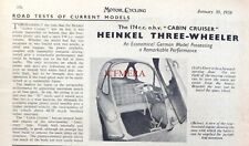 Heinkel 174cc wheeler for sale  SIDCUP