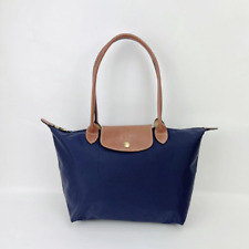 Longchamp navy handbag for sale  MANCHESTER