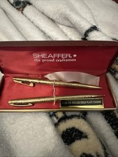 Conjunto de caneta e lápis Sheaffer ponto branco vintage uvas e folhas 12K RGP comprar usado  Enviando para Brazil