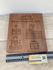 Guia de grelha de temperatura para grelhar Traeger personalizado cozinhar peixe carne de porco frango comprar usado  Enviando para Brazil