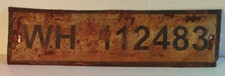 Plaque immatriculation ww2 d'occasion  Dunkerque-