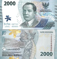 Indonesia 2000 rupie usato  Spedire a Italy