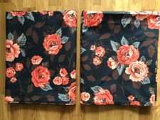 Backwicker IKEA 2 Gospodyni domowa Poszewki na poduszki Bawełna Nowe 50cm x 80cm Kwiatowe róże Granatowe na sprzedaż  Wysyłka do Poland
