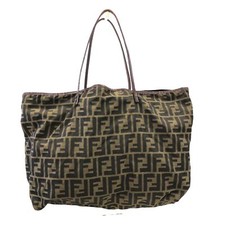 Bolsa tote Fendi Zucca náilon marrom autêntica 13200, usado comprar usado  Enviando para Brazil