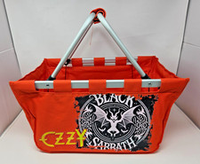 Bolsa tote cesta dobrável Black Sabbath Ozzy Osbourne 18" lona laranja BOM, RARO comprar usado  Enviando para Brazil