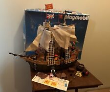 Playmobil 3550 Barco Pirata - Barco Completo con Caja Pegatinas Piratas segunda mano  Embacar hacia Argentina