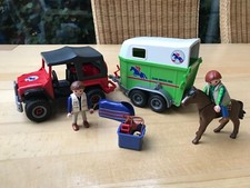 Playmobil geländewagen pferde gebraucht kaufen  Garbsen