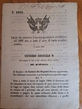 Legge 2865 1866 usato  Ravenna