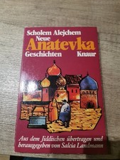 Anatevka geschichten scholem gebraucht kaufen  Köln