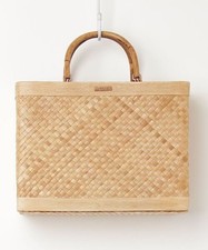 Bolsa tote kate spade bege palha cesta de destaque de um ponto bolsa de verão YBa0442, usado comprar usado  Enviando para Brazil
