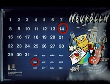 Blechschild endloskalender 30x gebraucht kaufen  Biebesheim
