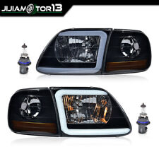 Faróis tubulares de LED fumaça e luzes de estacionamento de canto adequados para 97-04 F150 Expedition  comprar usado  Enviando para Brazil