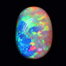 18 ct+ Premium Natural Etíope Preto Opala Padrão Palho Cor Arco-íris Brincar comprar usado  Enviando para Brazil