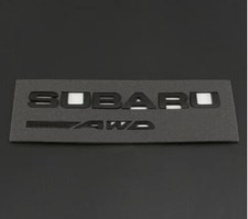 CONJUNTO Subaru Legacy Impreza Crosstrek emblema AWD simétrico traseiro emblema preto, usado comprar usado  Enviando para Brazil
