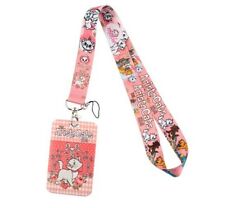 Cordão rosa Aristocats Marie Kitten personagem de desenho animado com porta-identificação chaveiro comprar usado  Enviando para Brazil