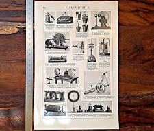 Alte lithographie elektrizitä gebraucht kaufen  Monheim