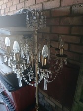 Cut glass lamp for sale  STOWMARKET