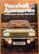 Folheto de vendas de carros acessórios VAUXHALL CHEVETTE 1978. Catálogo raro / prospekt comprar usado  Enviando para Brazil
