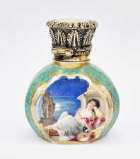 VINAGRETE VITORIANO PRATA MACIÇA DOURADO E PORCELANA c1840 COPELAND & GARRET comprar usado  Enviando para Brazil