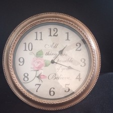 Round goldtone wall for sale  Essex