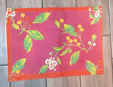 Xochi Conjunto de 4 Placemats de Pano Folhas Verdes Flor Vermelha Amareno Outono 100% Algodão comprar usado  Enviando para Brazil