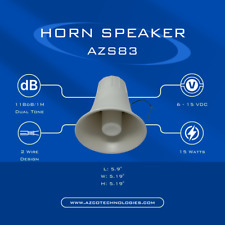 Alto-falante/sirene Power Horn, segurança, anúncio público, suporte de parede. 8 Ohm. AZS83 comprar usado  Enviando para Brazil