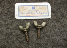 Conjunto original de parafusos de polegar para montagem em vasilha de óleo - Ford GPW Willys MB Jeep Segunda Guerra Mundial comprar usado  Enviando para Brazil