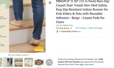 Non slip carpet for sale  Karnes City