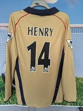 Arsenal 2001 2002 for sale  MACCLESFIELD
