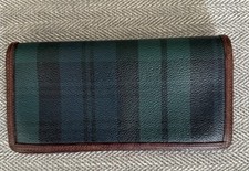 Carteira de couro xadrez tartan vintage década de 1990 Polo Ralph Lauren comprar usado  Enviando para Brazil