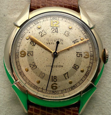 Vintage Segunda Guerra Mundial Gruen Pan American Pilot's Watch Veri ThinCal 420SS Vento Manual, usado comprar usado  Enviando para Brazil