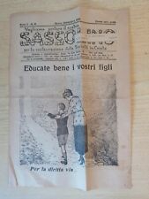 Sassolino giornalino 1921 usato  Thiene