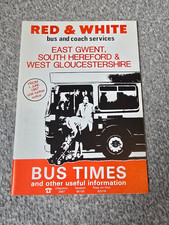Red white bus for sale  GLASGOW