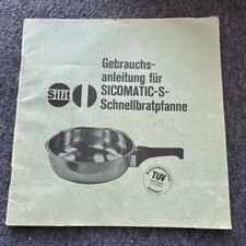Gebrauchsanleitung sicomatic s gebraucht kaufen  Schönau